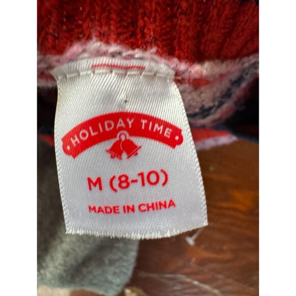 Vintage Holiday Time Dog Pattern Sweater M (8-10) - Picture 6 of 16